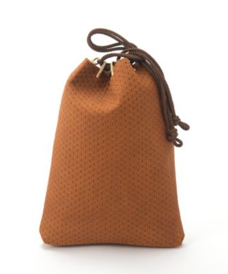 ＜印伝の山本＞ 合切袋 瓢箪 茶 【三越・伊勢丹/公式】