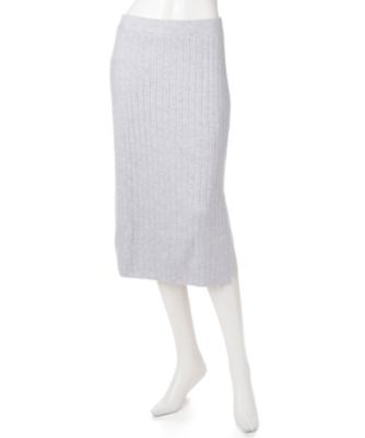 【SALE（三越）】＜TORRAZZODONNA＞ レース付リブニットスカート(87-6549) ライトグレー 【三越・伊勢丹/公式】