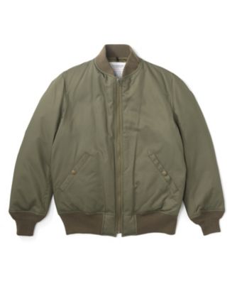 【SALE（伊勢丹）】＜STAMMBAUM＞ 別注MA-1ダウンブルゾン(1603-9-11RES) オリーブ 【三越・伊勢丹/公式】