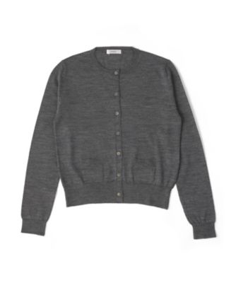 【SALE（三越）】＜LUGHA/ルーガ＞ ニットカーディガン(1701-F-02) GREY 【三越・伊勢丹/公式】