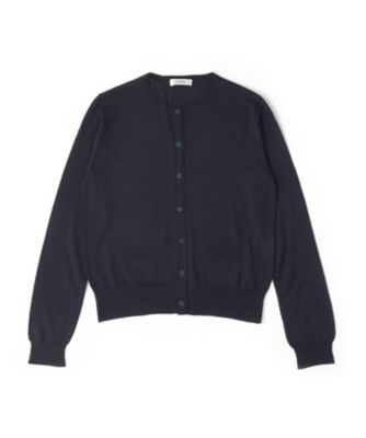 【SALE（三越）】＜LUGHA/ルーガ＞ ニットカーディガン(1701-F-02) NAVY 【三越・伊勢丹/公式】