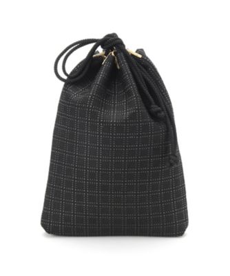 ＜印伝の山本＞ 合切袋 変わり市松 黒 【三越・伊勢丹/公式】