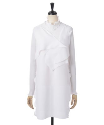 ＜kotohayokozawa＞ プリーツトップス(スリットドレス)(KT17S-IS01) ホワイト 【三越・伊勢丹/公式】