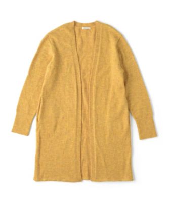 【SALE（三越）】＜LUGHA/ルーガ＞ ロングカーディガン(1602-F-08) キイロ 【三越・伊勢丹/公式】