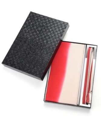 【SALE（三越）】＜装いの道＞ 帯締め帯揚げセット(紅&白) 【三越・伊勢丹/公式】