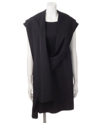 ＜リミフゥ/LIMI feu＞ 定番ストールドレス(LA-D91-180) クロ 【三越・伊勢丹/公式】