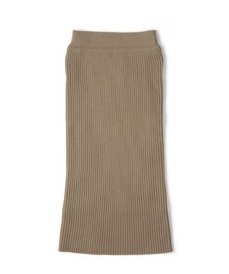 【SALE（伊勢丹）】＜ハイク/HYKE＞ RIB LONG KNIT SKIRT(11057) ベージュ 【三越・伊勢丹/公式】