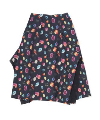 【SALE（三越）】＜LUGHA/ルーガ＞ フレアースカート(1701-H-02) P.ネイビー 【三越・伊勢丹/公式】