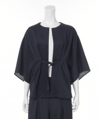 【SALE（三越）】＜エレファン/aileFan＞ 【セットアップ可能】ブルゾン型ジャケット(aF-17060) ネイビー(75) 【三越・伊勢丹/公式】