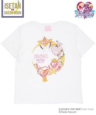 ＜sailormoonxPINK HOUSE CHELSEA＞ ムーンメイクアップロゼッタTシャツ(A2173UTS362) ホワイト 【三越・伊勢丹/公式】