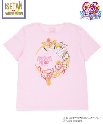 ＜sailormoonxPINK HOUSE CHELSEA＞ ムーンメイクアップロゼッタTシャツ(A2173UTS362) ピンク 【三越・伊勢丹/公式】