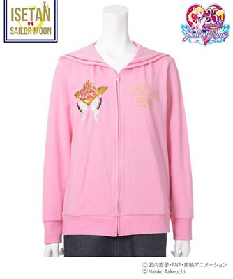 ＜sailormoonxPINK HOUSE CHELSEA＞ ムーンクライシスメイクアップパーカー(A2173UCD364) ピンク 【三越・伊勢丹/公式】