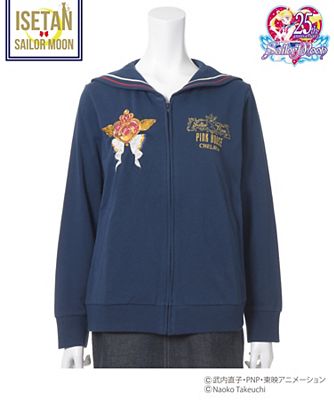 ＜sailormoonxPINK HOUSE CHELSEA＞ ムーンクライシスメイクアップパーカー(A2173UCD364) ネイビー 【三越・伊勢丹/公式】
