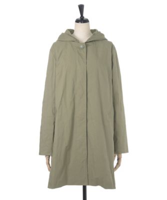 ＜サブストリート マイスタンダード/SAB STREET MY STANDARD＞ 大きいサイズ <Bleu tango>2WAYフードコート(33-71-8882)(クローバープラス) カーキ(61) 【三越・伊勢丹/公式】