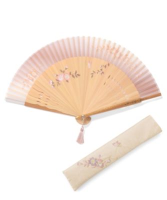 ＜新京清堂＞ 婦人扇子 野ばら ペンテセット ライトベージュ 【三越・伊勢丹/公式】