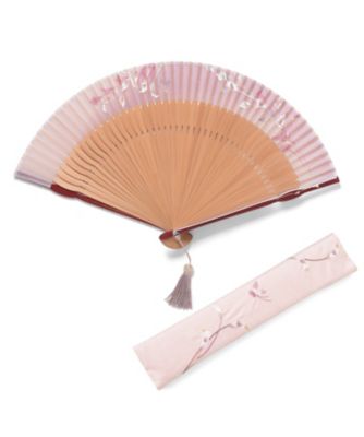 ＜新京清堂＞ 婦人扇子 凛花セット ピンク 【三越・伊勢丹/公式】