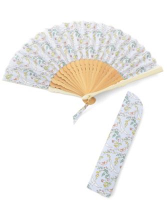 ＜新京清堂＞ 婦人扇子 リバティプリント ピースセット ブルー 【三越・伊勢丹/公式】