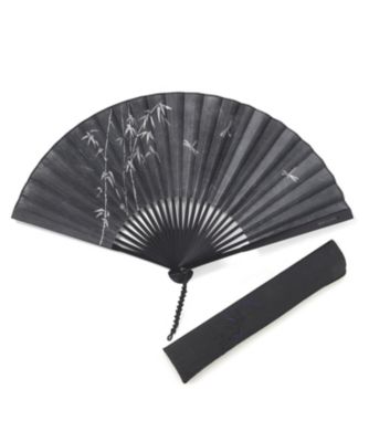 ＜新京清堂＞ 紳士扇子 とんぼ すかしセット 墨色 【三越・伊勢丹/公式】