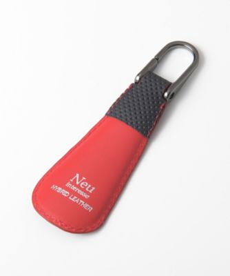 ＜ノイインテレッセ＞ ハイブリッドレザーシューホーン(8167) ブラックxレッド 【三越・伊勢丹/公式】