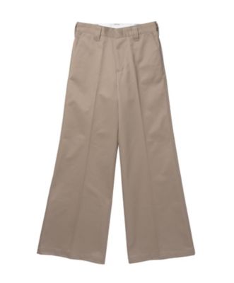 ＜ハイク/HYKE＞ WIDE-LEG WORK PANTS(13094) カーキ 【三越・伊勢丹/公式】