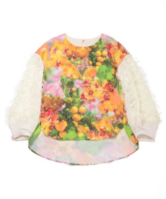 【SALE（三越）】＜CROSS M/mika ninagawa/クロスエム ミカニナガワ＞ 袖切替トップス(1701-W-05) Bキハナ 【三越・伊勢丹/公式】