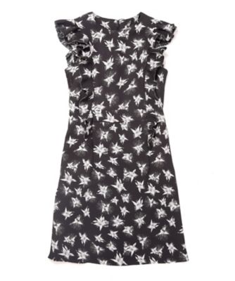 【SALE（三越）】＜CROSS M/mika ninagawa/クロスエム ミカニナガワ＞ フリルレースドレス(1701-W-01) Ｐモノクロハナ 【三越・伊勢丹/公式】