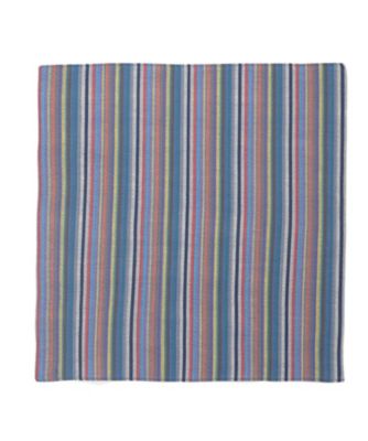 阿波しじら織ハンカチ 多色縞 【三越・伊勢丹/公式】