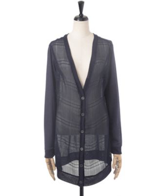 【SALE（伊勢丹）】＜トロワ・ドゥ・アン/TROIS DEUX UN＞ 大きいサイズ &starf;カーディガン(71648)(クローバープラス) ブラック(05) 【三越・伊勢丹/公式】