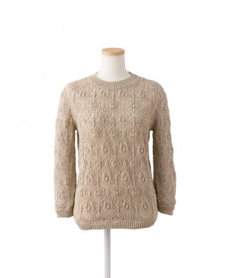 【SALE（三越）】＜メゾン ド ウーマン/MAISON DE WOMAN＞ レース編みプルオーバー(17S-K5009M) ベージュ 【三越・伊勢丹/公式】
