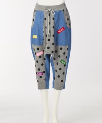 ＜ピンクハウス＞ x<フラボア>x<ももいろクローバーZ> 水玉カットソーパンツ(A2176UP909) グレーxクロxドット 【三越・伊勢丹/公式】