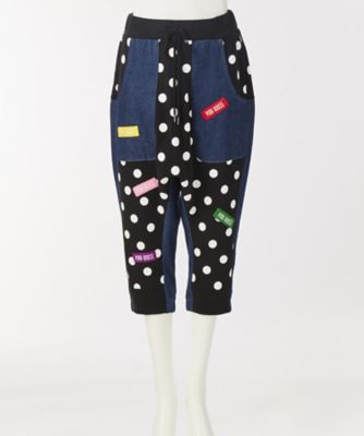 ＜ピンクハウス＞ x<フラボア>x<ももいろクローバーZ> 水玉カットソーパンツ(A2176UP909) クロxシロxドット 【三越・伊勢丹/公式】