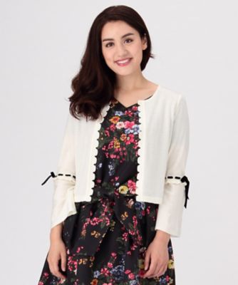 ＜ef-de L＞ 大きいサイズ OMI TIARA カーディガン(55-73178905)(クローバー) オフシロ(21) 【三越・伊勢丹/公式】