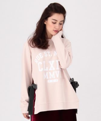 ＜MM6/エムエムシックス＞ 大きいサイズ OMI ロゴスウェット(S52GU0035_S25328)(クローバー) ローズ(217) 【三越・伊勢丹/公式】