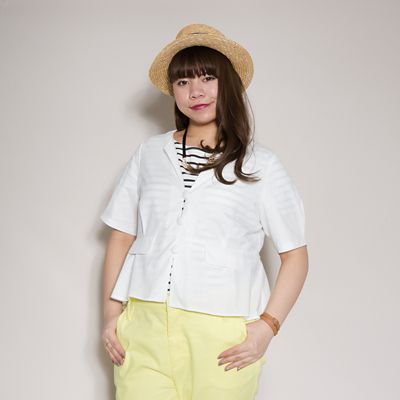 【SALE（伊勢丹）】＜VARAL DE MODA+＞ 大きいサイズ サマーコットン五分袖ジャケット(V71-2005)(クローバープラス) ホワイト(10) 【三越・伊勢丹/公式】