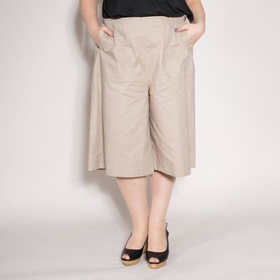 【SALE（伊勢丹）】＜VARAL DE MODA+＞ 大きいサイズ マリンガウチョパンツ(V71-2013)(クローバープラス) ベージュ(20) 【三越・伊勢丹/公式】