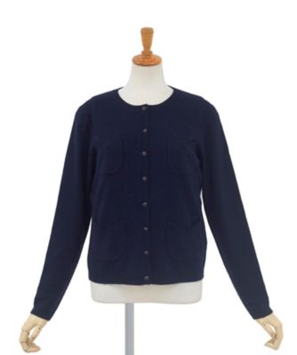 【SALE（三越）】＜KEITAMARUYAMA/ケイタマルヤマ＞ レーヨンアンゴラカラーニットカーディガン 250185 ネイビー 【三越・伊勢丹/公式】