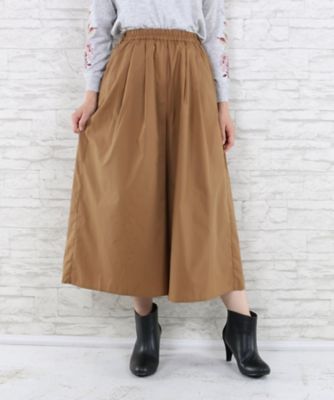 【SALE（伊勢丹）】＜サブストリート マイスタンダード/SAB STREET MY STANDARD＞ 大きいサイズ タックワイドパンツ(33-13-9596)(クローバープラス) キャメル(21) 【三越・伊勢丹/公式】