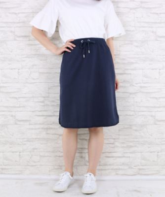 【SALE（伊勢丹）】＜サブストリート マイスタンダード/SAB STREET MY STANDARD＞ 大きいサイズ MIQ スカート(33-14-9531)(クローバープラス) ネイビー(40) 【三越・伊勢丹/公式】