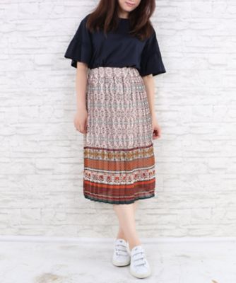 【SALE（伊勢丹）】＜サブストリート マイスタンダード/SAB STREET MY STANDARD＞ 大きいサイズ スカート(33-14-9548)(クローバープラス) ワイン(73) 【三越・伊勢丹/公式】