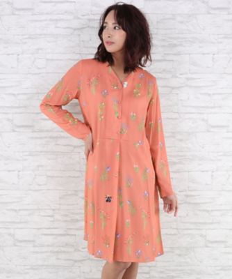 ＜サブストリート マイスタンダード/SAB STREET MY STANDARD＞ 大きいサイズ <Mad winds(メッド ウインズ)>フラワープリントワンピース(33-30-7933)(クローバー) ピンク(31) 【三越・伊勢丹/公式】