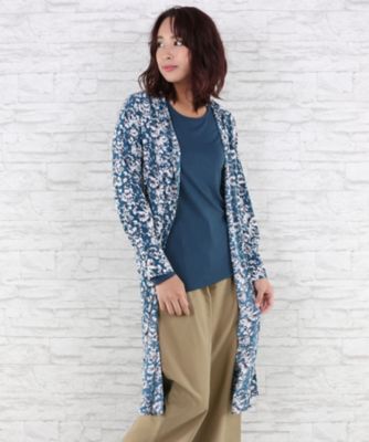 ＜サブストリート マイスタンダード/SAB STREET MY STANDARD＞ 大きいサイズ 花柄デシンワンピース(33-30-8004)(クローバー) ターコイズ(41) 【三越・伊勢丹/公式】