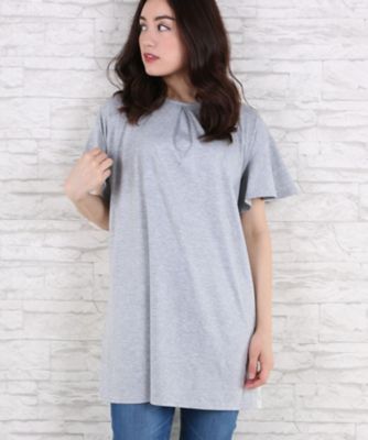 【SALE（伊勢丹）】＜サブストリート マイスタンダード/SAB STREET MY STANDARD＞ 大きいサイズ レースxカット アンド ソーン2WAYワンピース(33-36-7887)(クローバー) グレー(10) 【三越・伊勢丹/公式】