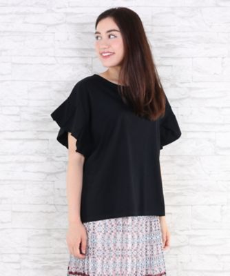 【SALE（伊勢丹）】＜サブストリート マイスタンダード/SAB STREET MY STANDARD＞ 大きいサイズ カット アンド ソーン(33-64-0570)(クローバープラス) クロ(00) 【三越・伊勢丹/公式】