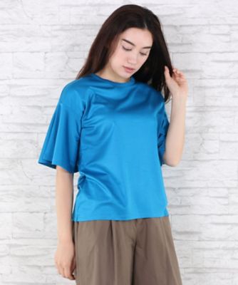 【SALE（伊勢丹）】＜サブストリート マイスタンダード/SAB STREET MY STANDARD＞ 大きいサイズ 袖フレアカット アンド ソーンプルオーバー(33-64-0617)(クローバープラス) ブルー(40) 【三越・伊勢丹/公式】