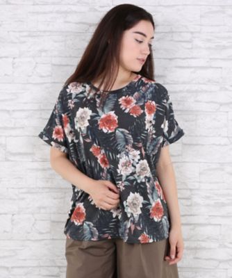 【SALE（伊勢丹）】＜サブストリート マイスタンダード/SAB STREET MY STANDARD＞ 大きいサイズ エスパンディフラワープリントプルオーバー(33-64-0620)(クローバー) グリーン(63) 【三越・伊勢丹/公式】