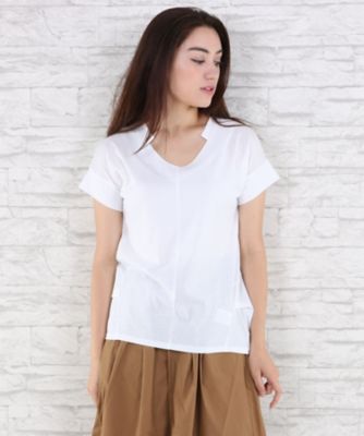 【SALE（伊勢丹）】＜サブストリート マイスタンダード/SAB STREET MY STANDARD＞ 大きいサイズ 裾タックスキッパーカット アンド ソーン(33-64-0646)(クローバー) オフホワイト(01) 【三越・伊勢丹/公式】