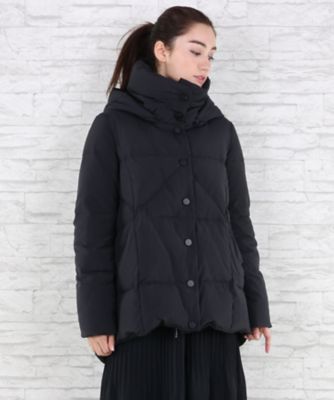 ＜サブストリート マイスタンダード/SAB STREET MY STANDARD＞ 大きいサイズ <CHARLI(チャーリー)> 【予約商品・11月上旬頃お届け】ボリュームネック変形ダウンジャケット(33-71-8940)(クローバープラス) ブラック(00) 【三越・伊勢丹/公式】