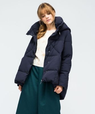 ＜サブストリート マイスタンダード/SAB STREET MY STANDARD＞ 大きいサイズ <CHARLI(チャーリー)> 【予約商品・11月上旬頃お届け】ボリュームネック変形ダウンジャケット(33-71-8939)(クローバー) ネイビー(40) 【三越・伊勢丹/公式】