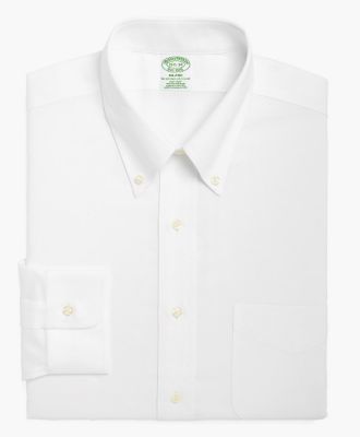 ＜ブルックス ブラザーズ/BROOKS BROTHERS＞ ノンアイロン BROOKSCOOL ポロカラーシャツ/ミラノフィット(11334020) ホワイト 【三越・伊勢丹/公式】