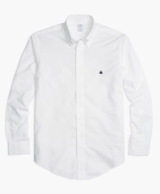 ＜ブルックス ブラザーズ/BROOKS BROTHERS＞ BROOKSCOOL スーピマコットン GF スポーツシャツ/リージェントフィット(34927400) ホワイト 【三越・伊勢丹/公式】